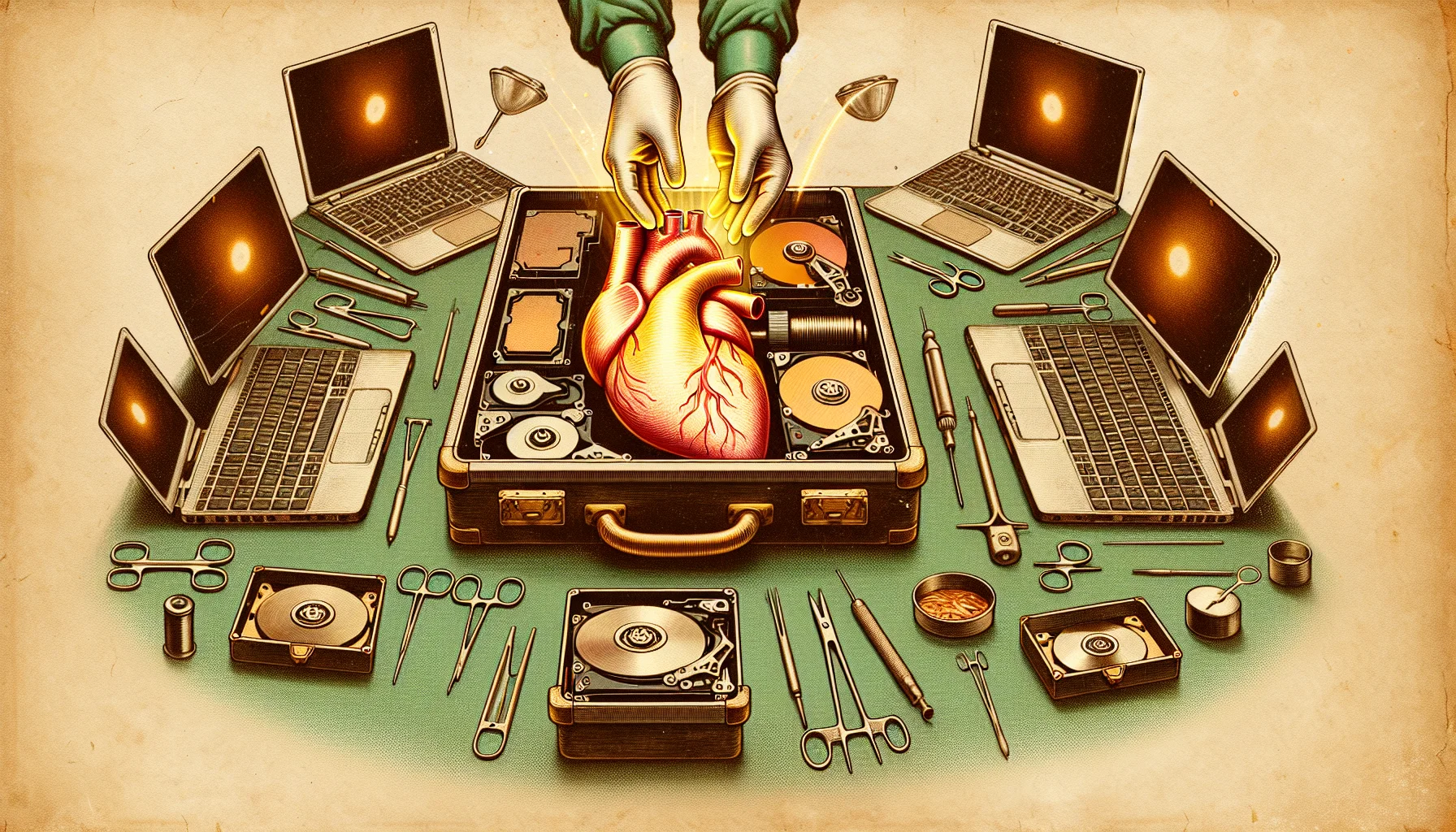 Hero image for Heart(disk) transplant*