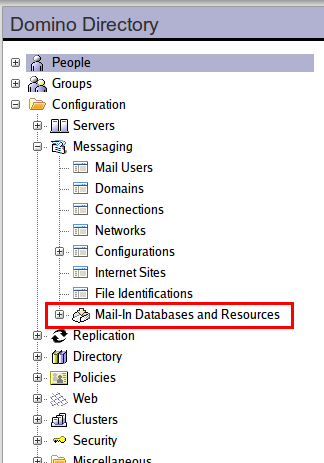 Mail-In Documents are in the Directory