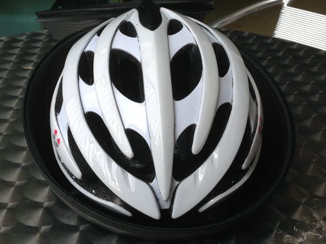 Front view of the helmet